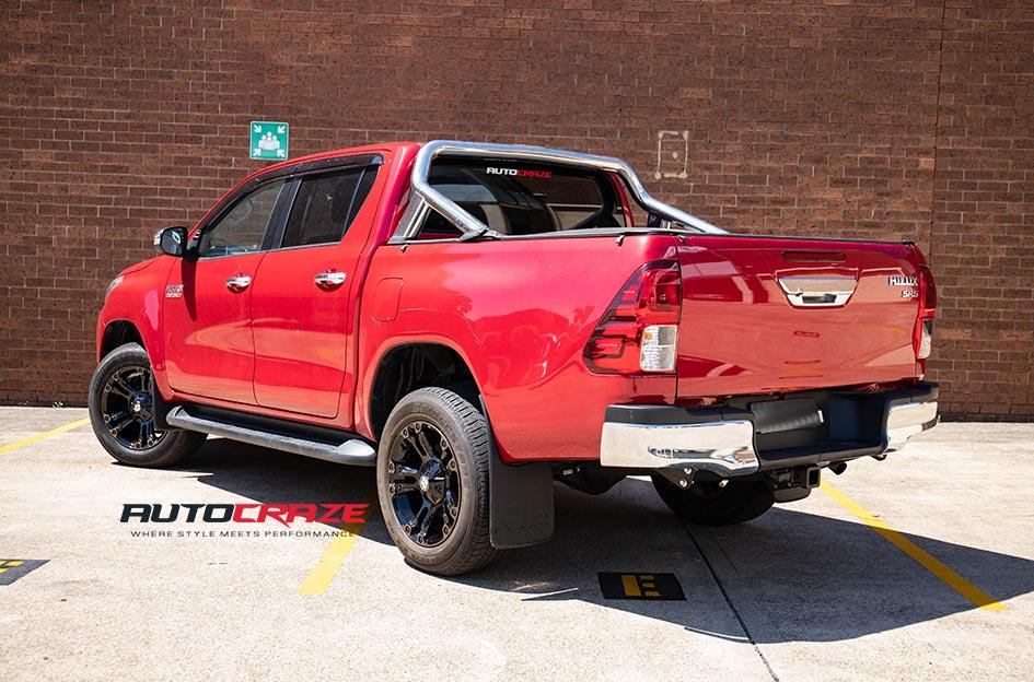 TOYOTA HILUX N80 4WD BROOKLYN BLACK MACHINED WITH DARK TINT